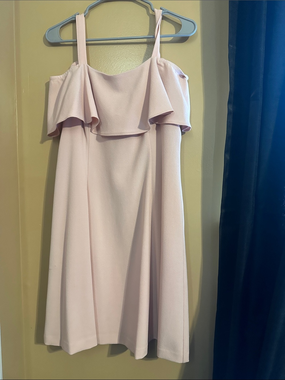 Ruffle Formal Dress in Light Pink